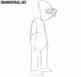 Hubert Farnsworth Futurama sketch template