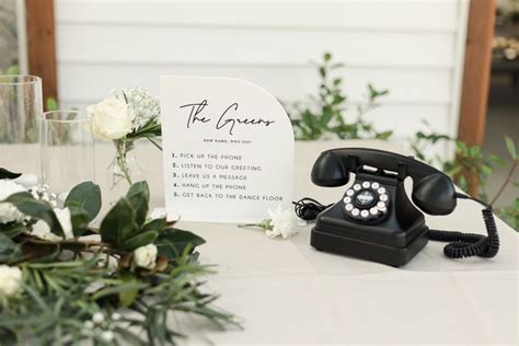 audio guest book sign custom wedding signage phone guest book