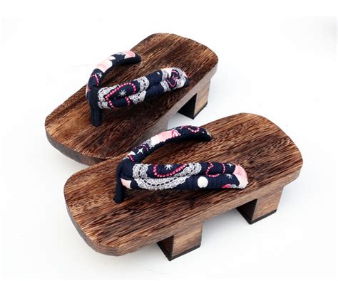 women lady wooden clogs japanese geta wood sandals flip flops slippers