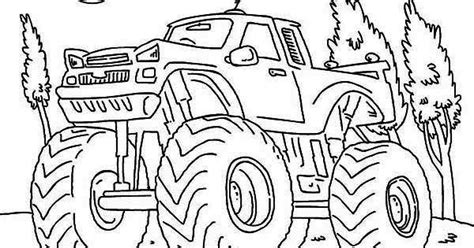 monster truck iron outlaw coloring page  print