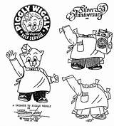 Piggly Wiggly Coloring Pages Paper Fun Popular Doll sketch template