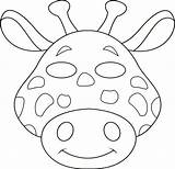 Animal Mask Jungle Templates Masks Printable Safari Giraffe Animals Template Kids Paper Plate Zoo Coloring Crafts Color Pages Vbs Cutouts sketch template