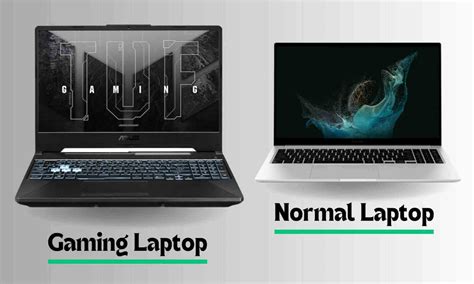 gaming laptop  normal laptop