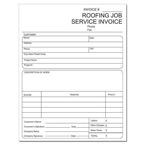 roofing invoice    roofing jobs roofing roofing estimate
