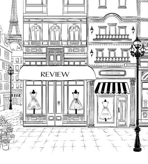 megan hess megan hess illustration colouring pages architecture