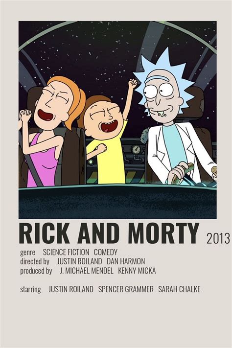 Minimalist Alternative Rick And Morty Poster ☆ Check Out My Cartoon