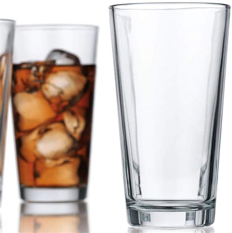 Attractive Highball Glasses Clear Heavy Base Tall Bar