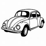 Coloring Pages Car Vw Beetle Bug Old Rod Cars Hot Classic Clipart Volkswagen Vintage Muscle Drawing Color Print Printable Getdrawings sketch template