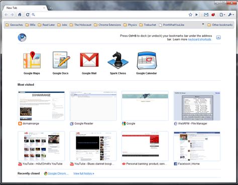 domainrange   apps integrated chrome home screen