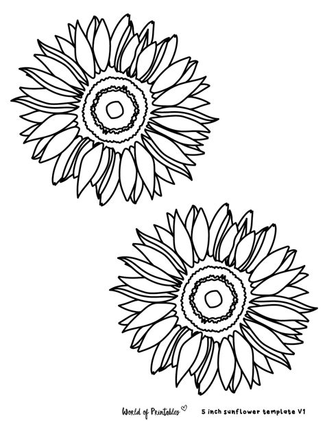 sunflower templates world  printables