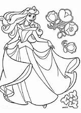 Aurora Mewarnai Cinderella sketch template