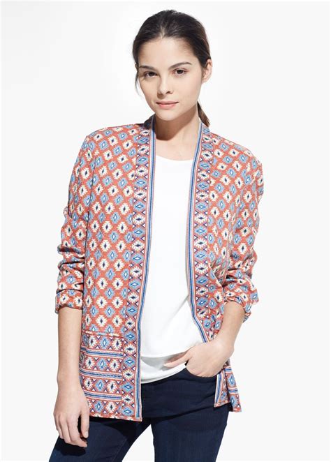 etnisch katoenen jasje dames mango nederland cotton jackets women cotton jacket clothes