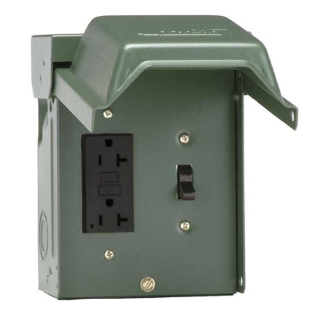 locking backyard outlet switch gfi receptacle  amp outdoor nema  enclosure  ebay