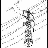 Line Drawing Power Transmission Tower Towers Paintingvalley sketch template