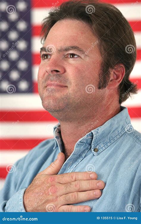 american man patriotic stock image image  reverent pledge