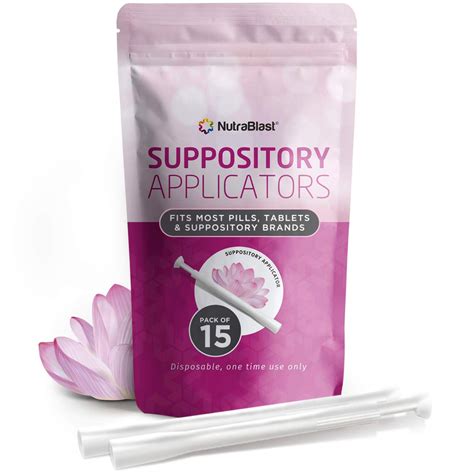 nutrablast disposable vaginal suppository applicators 15