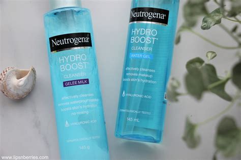 neutrogena hydro boost gel cleansers review lips  berries
