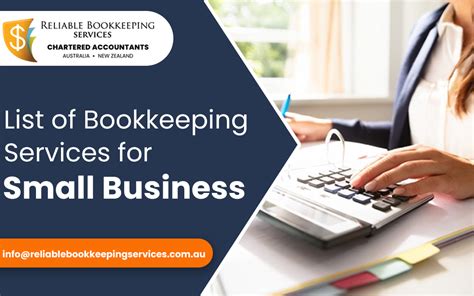 list  bookkeeping services  small business reliable bookkeeping