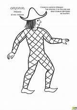 Arlequin Pierrot Colombine Picasso Colorier Incroyable Joyeux sketch template