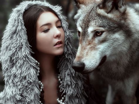 girl wolf wallpapers wallpaper cave