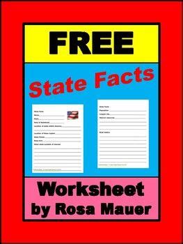 state facts worksheet facts worksheets task cards