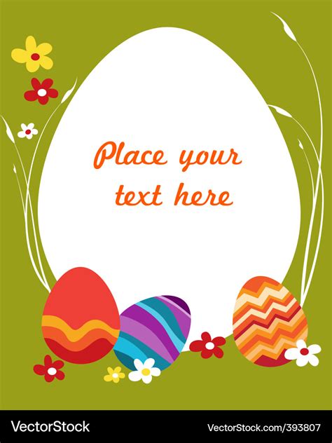 easter card template royalty  vector image
