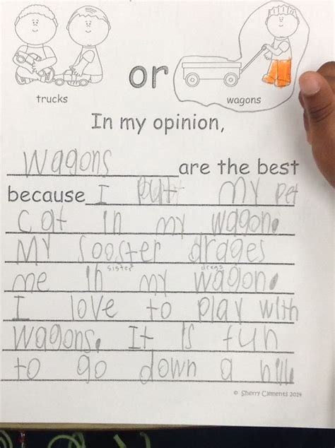 opinion writing favorite toys students love writing opinions