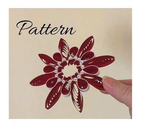 quilling pattern  printable template step  step instructions
