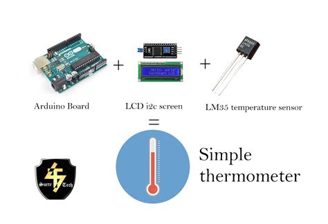 simplest arduino based thermometer  lm  lcd display