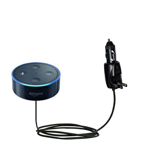 intelligent dual purpose dc vehicle  ac home wall charger suitable   amazon echo dot