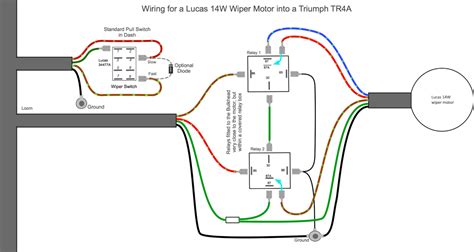 lucas dra wiper motor wiring diagram