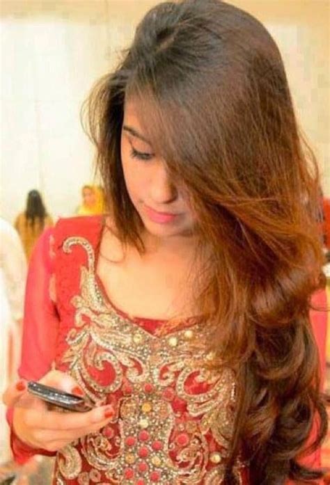 cute and beautifull girl using cellphone a perfect profile
