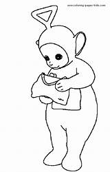 Coloring Pages Teletubbies Cartoon Color Printable Sheets Character Characters Kids Book Found sketch template