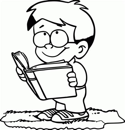 reading books coloring sheets coloring pages