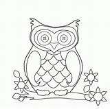 Owl Mewarnai Burung Hantu Hibou Coruja Facile Coloringhome Automne Archzine Vy Molde Forêt Bestappsforkids sketch template