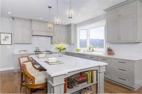 light grey kitchen cabinet design   popular