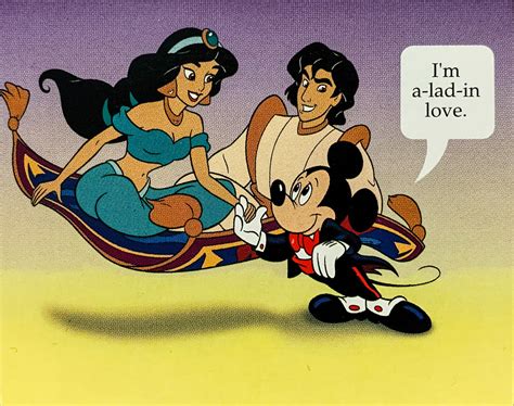 Mickey With Jasmine And Aladdin From Disneys “aladdin” 1… Flickr