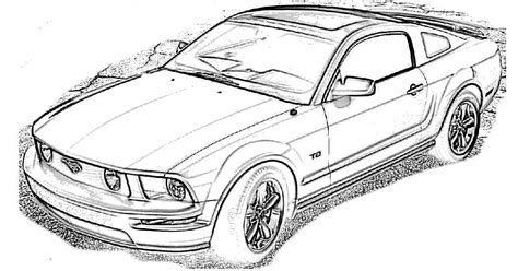 ford mustang  coloring page cars coloring pages mustang
