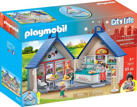 playmobil city life  mein mitnehm imbiss amazonde spielzeug