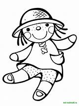 Coloring Pages Doll Dolls Ragdoll Printable Toys Drawing Girls Colouring Color Kids Bear Cute Print Girl Lol Template Visit Choose sketch template