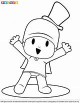 Pocoyo Coloring Kids Pages Printable Own Create Used Book sketch template