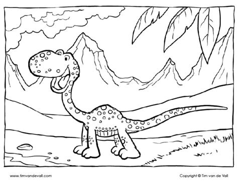 printable dinosaur coloring pages  kids tims printables