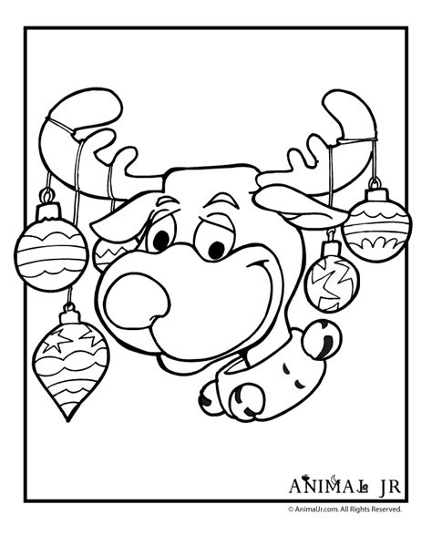 silly reindeer coloring page woo jr kids activities childrens
