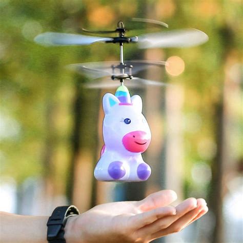 flying unicorn robot drone quad induction sensing air craft astrobot dans collectibles