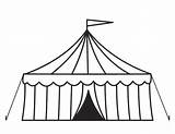 Tent Circus Coloring Printable Tents Doghousemusic Pages Colouring sketch template
