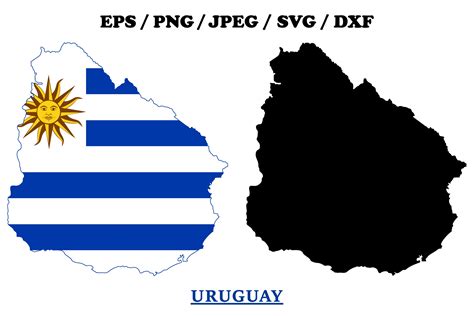 uruguay national flag map design graphic  terrabismail creative fabrica