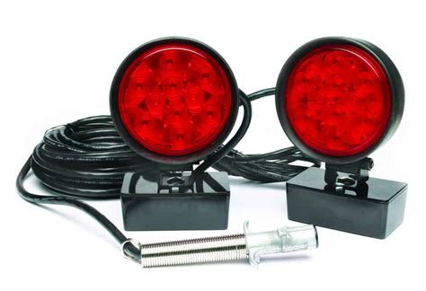 led heavy duty magnetic towing lights custer products