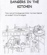 Kitchen Safety Dangers Health Pdf Students Circle Difficulties Teaching Learning sketch template