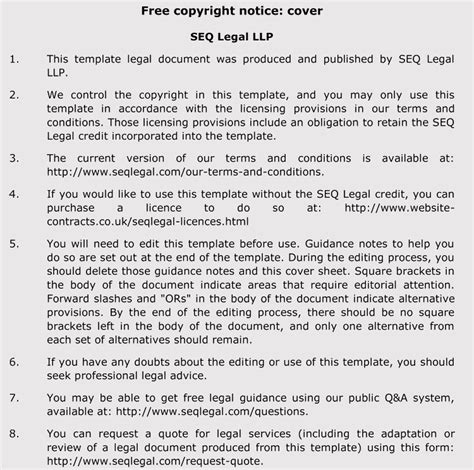 write  copyright notice copyright examples