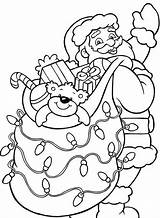 Coloring Christmas Pages Santa Claus Sheets Printable Color Scribblefun Kids Size Bag Drawing Print Printables Santas Colourful Twinkling Gift Para sketch template